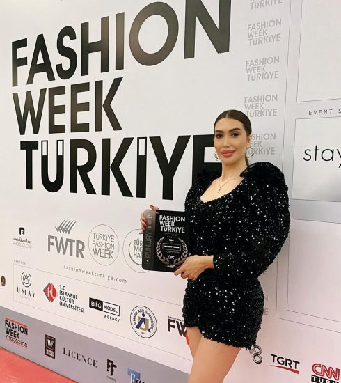 Renowned Model Mimi Tamer judging the runway at Fashion Week Turkiye 2024