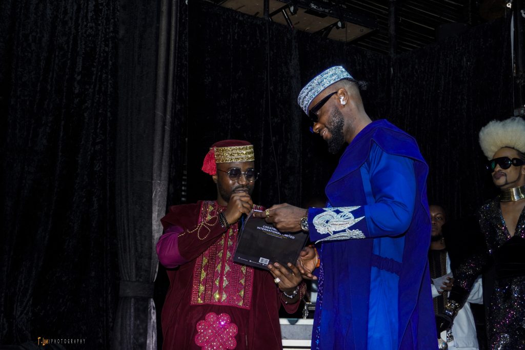 Emmanuel Alade and Prince Nelson Enwerem at the uncutxtra award night 2023