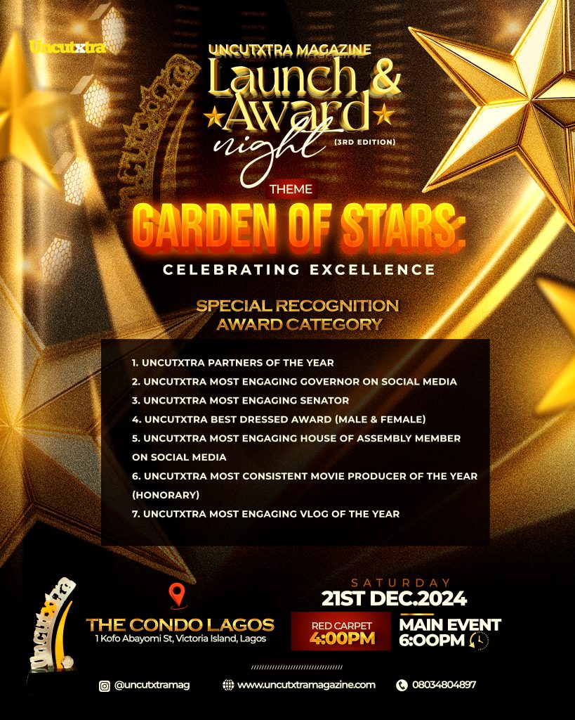 Uncutxtra Magazine Launch and Award Night 2024 (SPECIAL RECOGNITION AWARD CATEGORY)