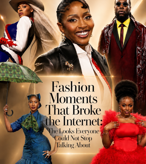 Collage of celebrity fashion moments that broke the internet that defined the era
