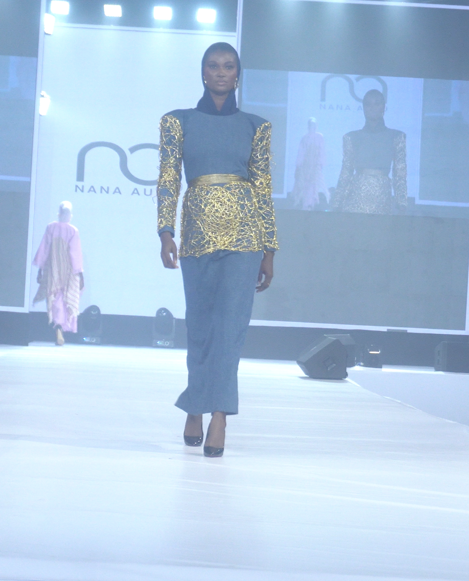 Nana audu 's model at Stitches Fashion show