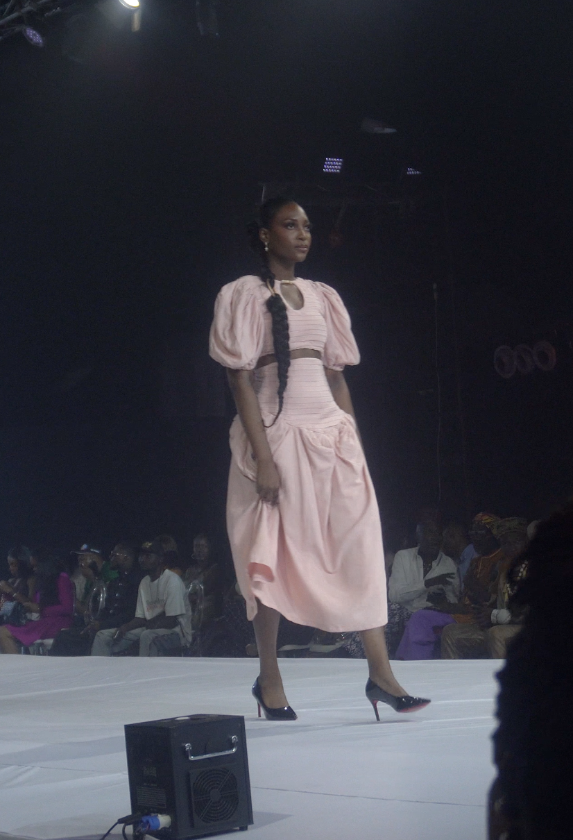 Models walking the runway at Stitching Futures 2026 fashion showcase in Lagos 