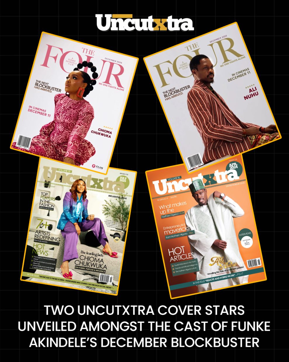 Two Uncutxtra Cover Stars Just Joined Funke Akindele's December Blockbuster
