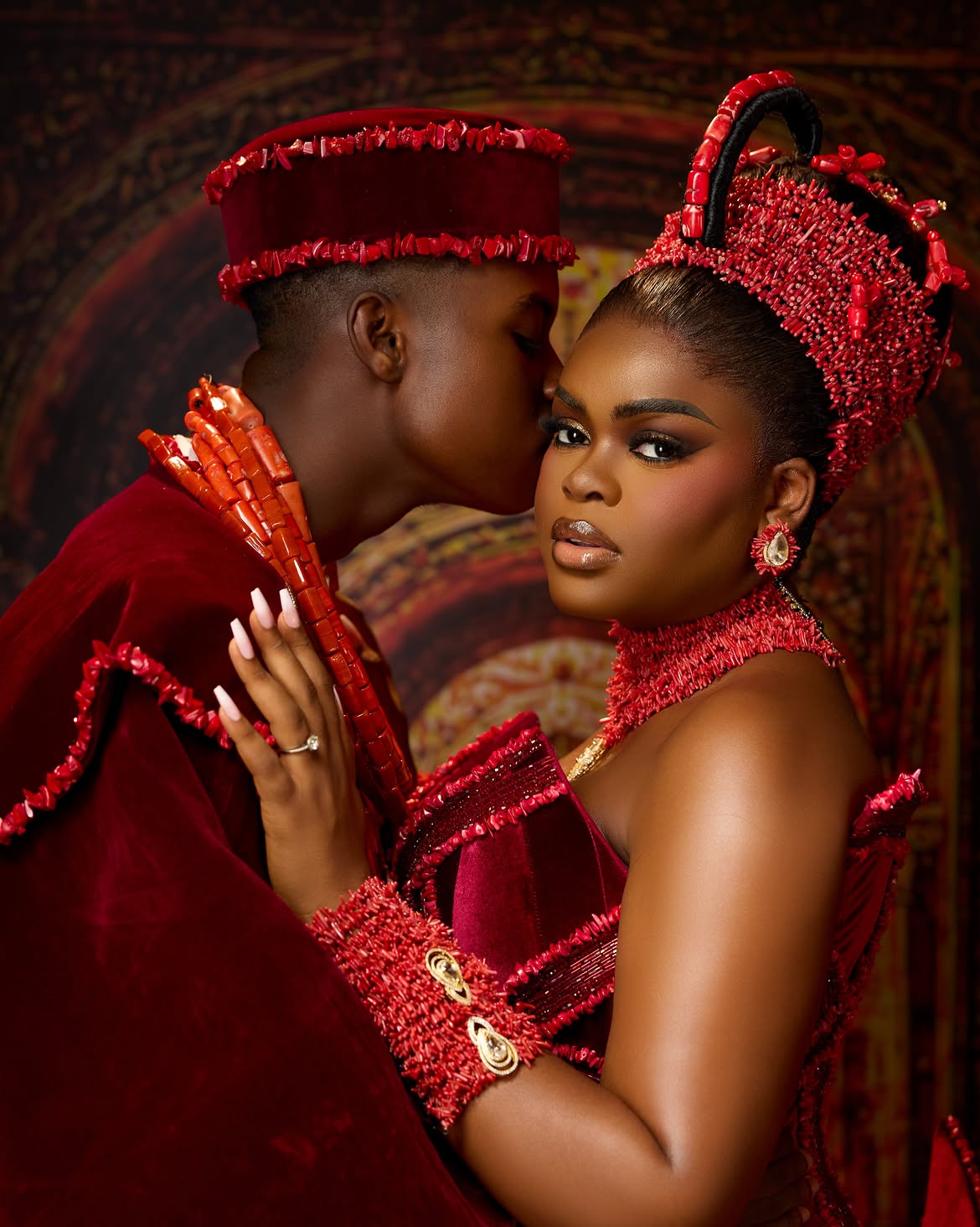 Jarvis and Peller's Edo wedding outfit