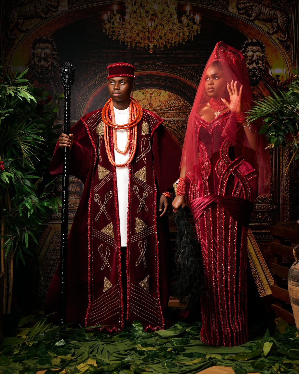 Jarvis and Peller's Edo wedding outfit
