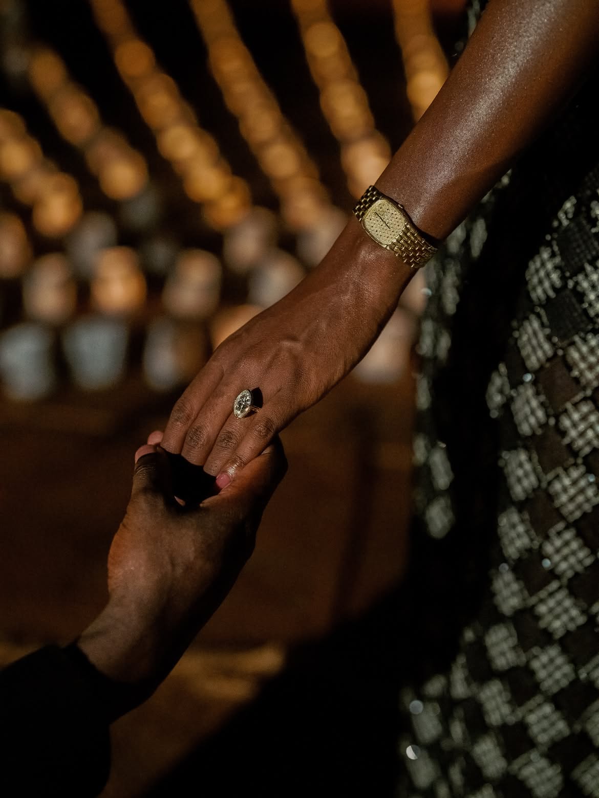 Michelle Adepoju and her fiancé's engagement
