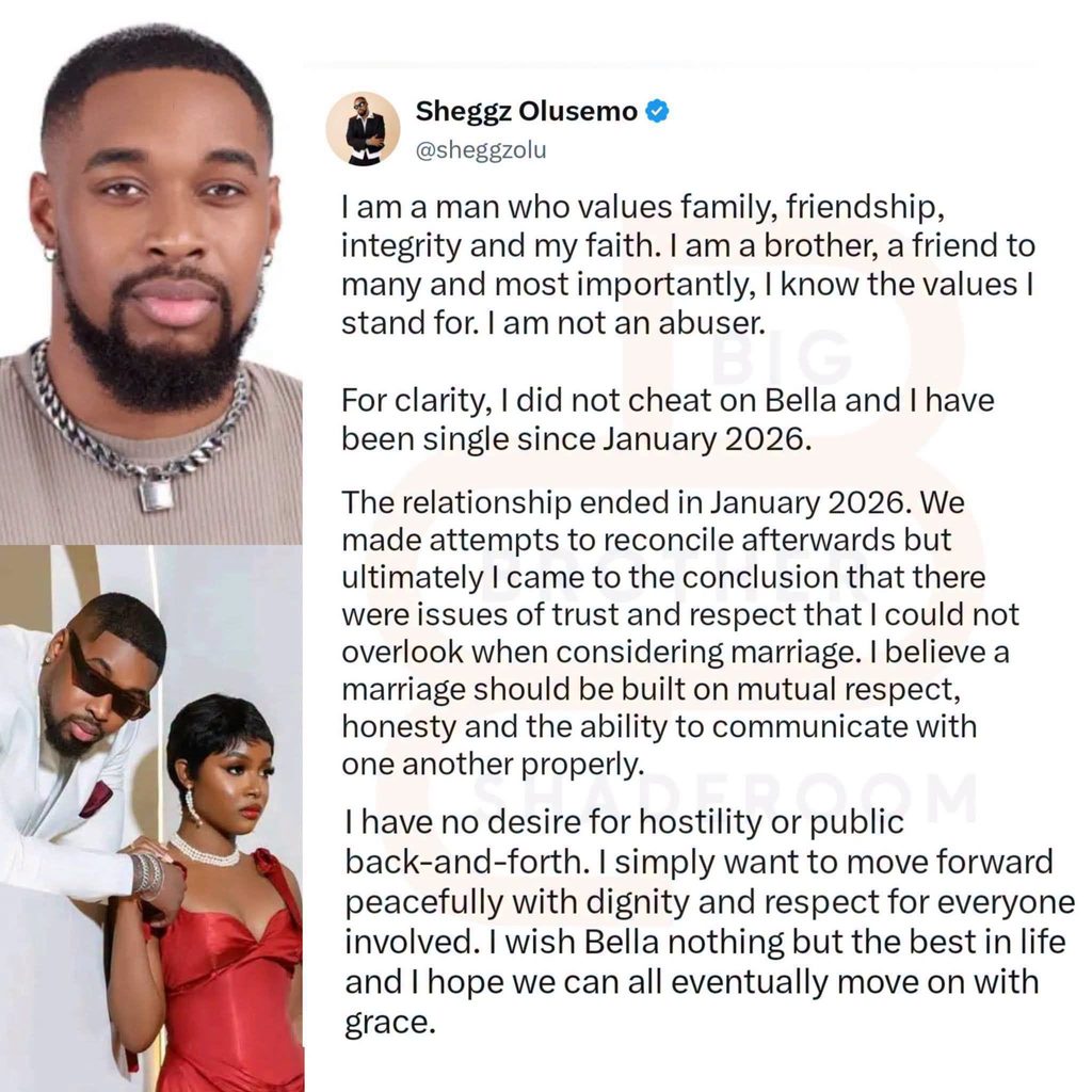 SHEGGZ TALKING ABOUT HIS AND BELLA'S RELATIONSHIP THAT ENDED