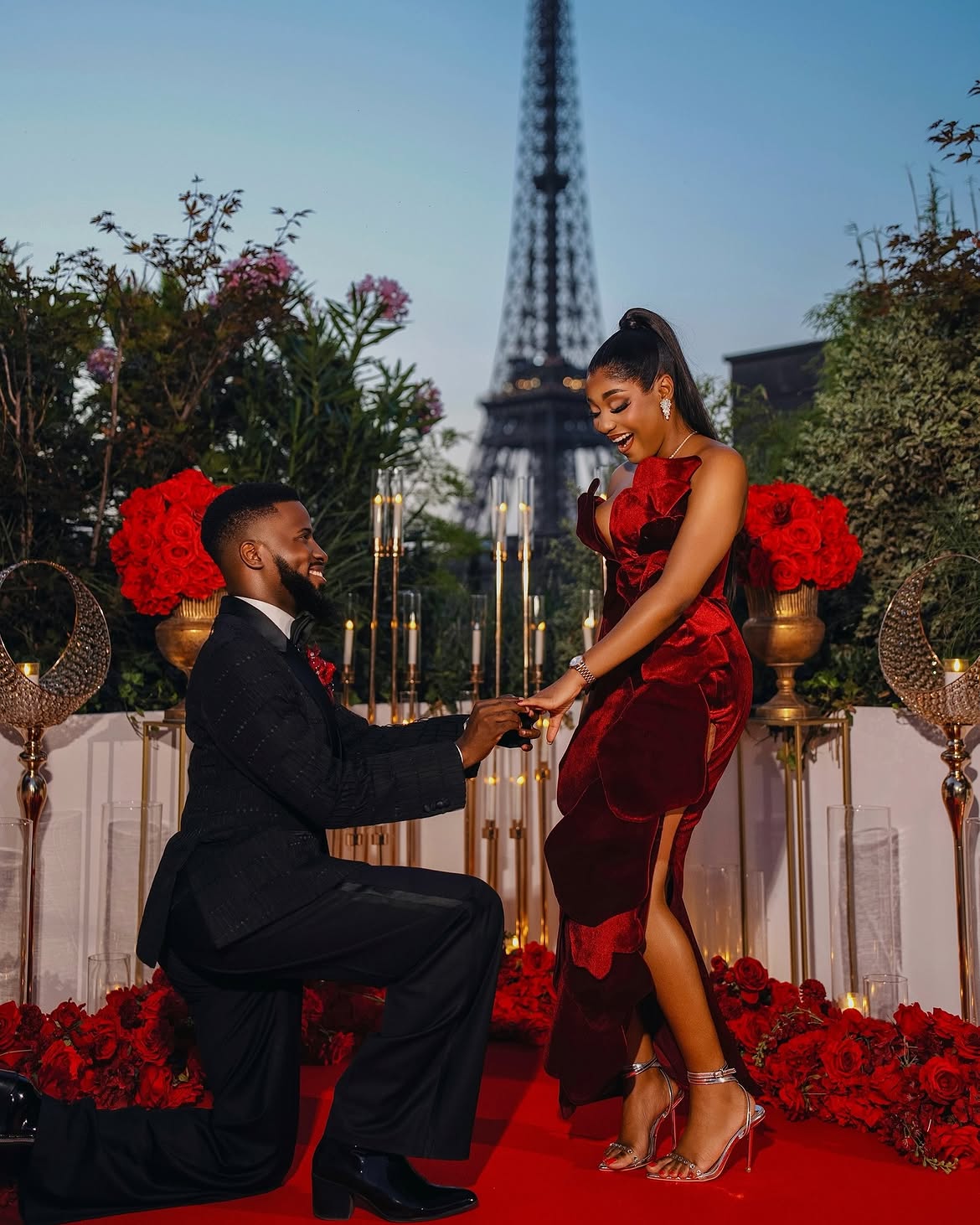 Akin Faminu and Kiky Festus's Engagement