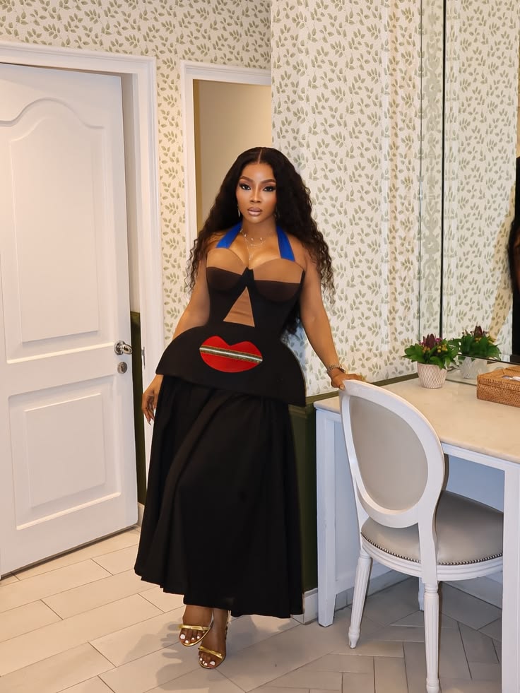 Toke Makinwa high glam luxury fashion look