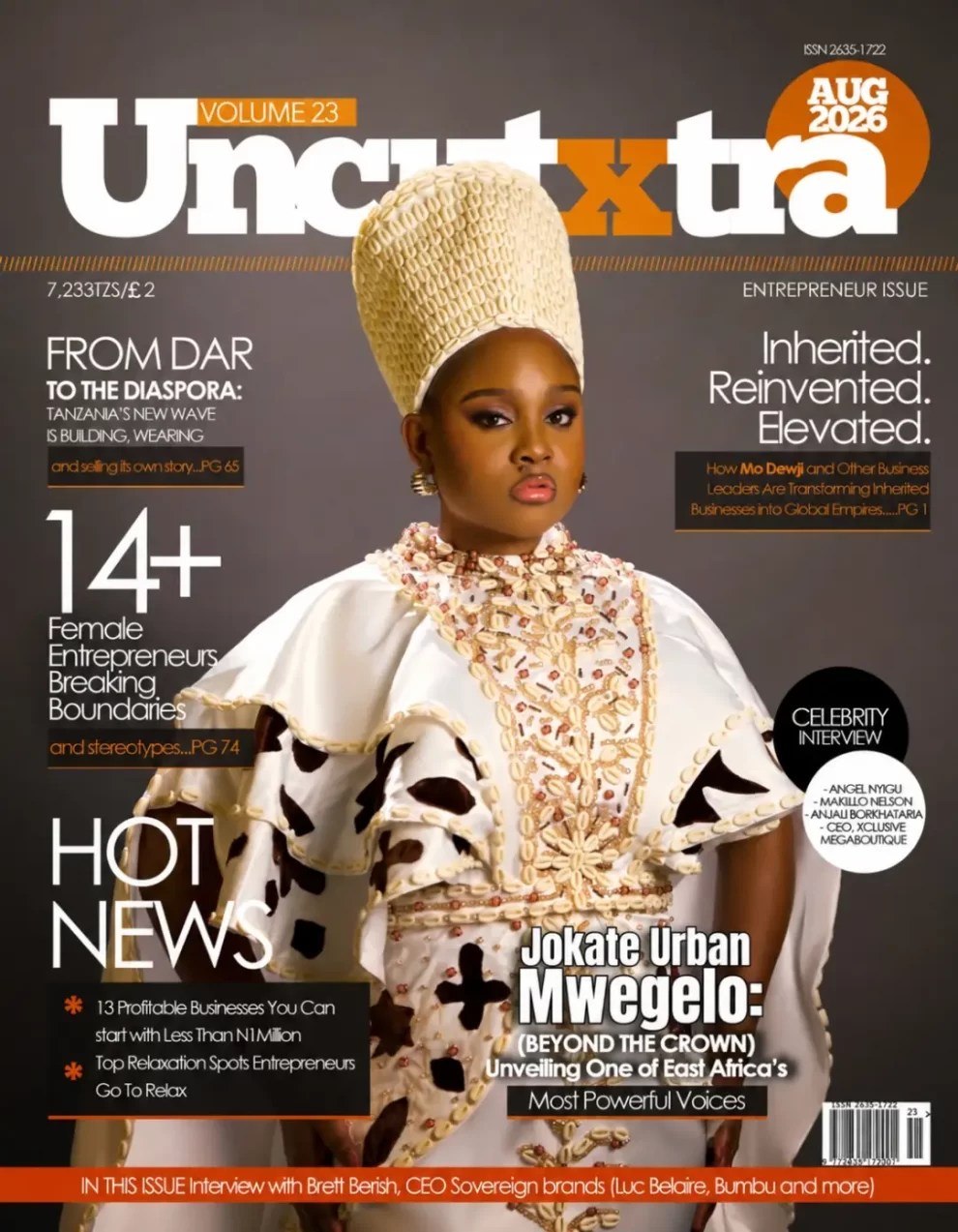 Uncut Extra magazine cover star featuring Jokate Urban Mwegelo