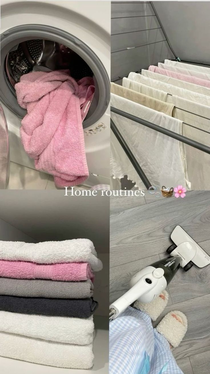 fresh clean towels clothes personal hygiene lifestyle